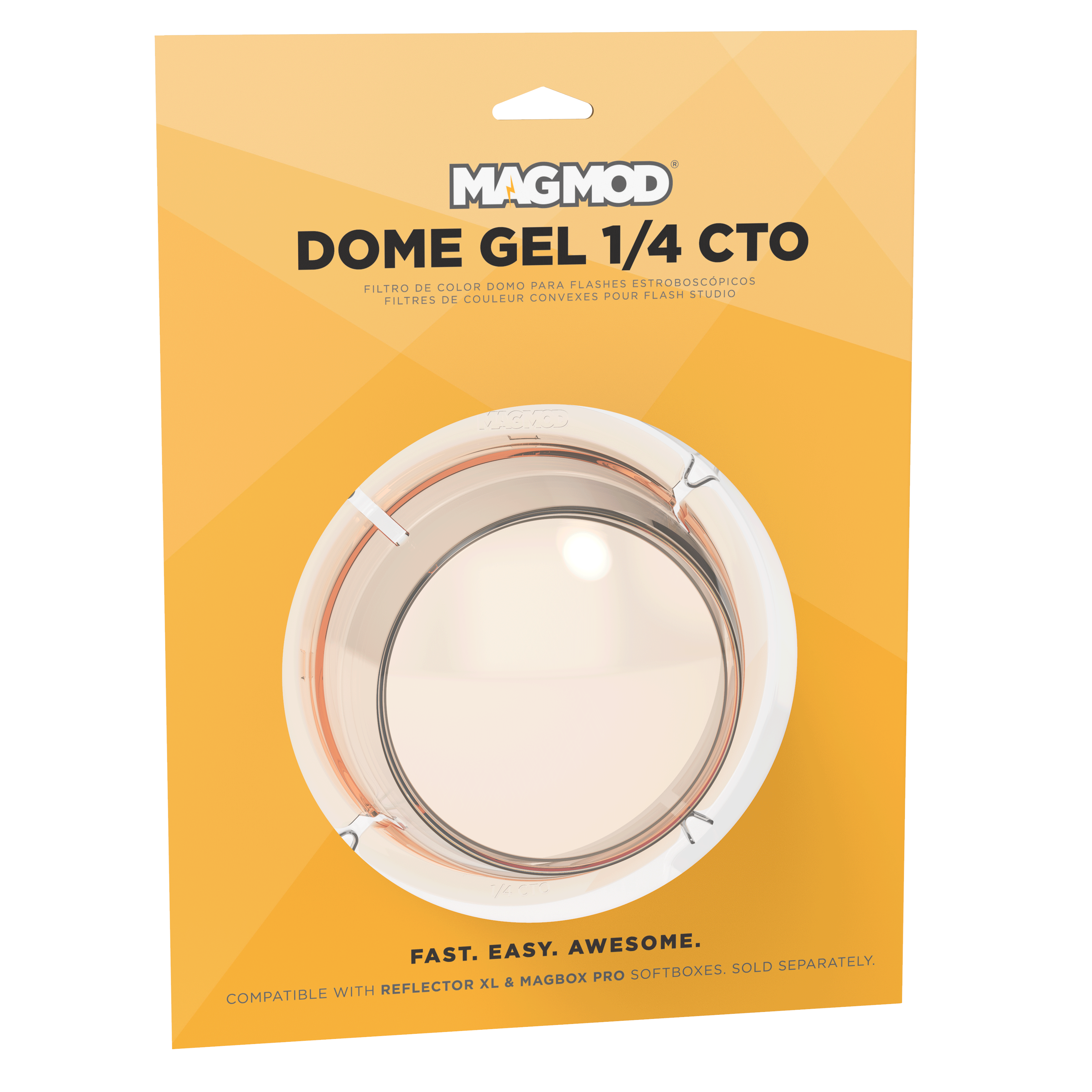 Dome Gel 1/4 CTO - MagnetMod